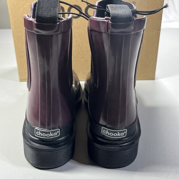 Chooka Damascus Chelsea Rain Boot Womens 6 M in Spice Waterproof Lug Pull On - Picture 7 of 10
